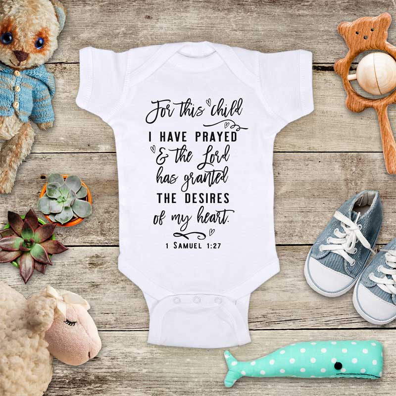 For this child i have hot sale prayed onesie