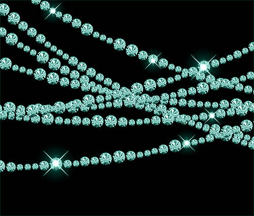 Diamond Garlands Like Lights Teal - Clip Art diamonds hanging gemstone - 7 PNG Transparent Images High Resolution Instant Download Digital Clipart